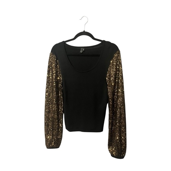 Blank London Sequin-Sleeve Sweater - Picture 3 of 9